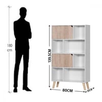 وحدة رفوف مودرن بتصميم انيق - لون ابيض