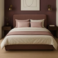 سرير نوم مودرن - لون بني مميز - تصميم رائع وأنيق