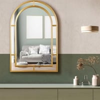 مرايا جدارية مودرن - لون ذهبي