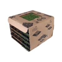 أرضيات باركيه خشب و عشب صناعي - 12 قطعة