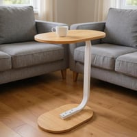 طاولة خدمة مودرن - لون بيج وأبيض