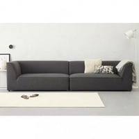 كنبة مفرد مميزة- رمادي