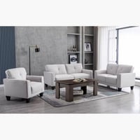 طقم كنب 3 قطع مودرن- بيج