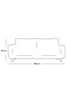 كنب مقعدين انيق - أوف وايت
