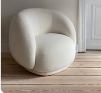 كرسي كنب مفرد -ابيض