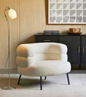 كرسي كنبة مفرد - أبيض