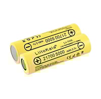 قطعه واحده بطارية ليثيوم 5000-21700 3.7