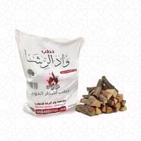 حطب الخوخ الفاخر 15 كيلو تقريباً ( مبروم )