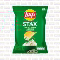 ليز ستاكس بطاطس بنكهة القشدة الحامضة والبصل 44 جرا...