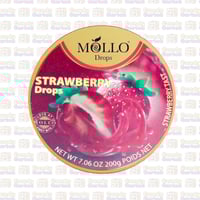 حلاوة فواكه موللو دروبس نكهة الفراولة 200 جرام MOL...