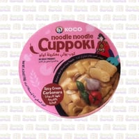 كوب بوكي دكبوكي مع نودلز شفافة نكهة كاربونارا الكر...