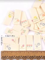 تاق ليبل قماش مع رسومات (5 حبات)