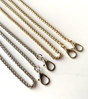 حزام سلسلة نحيف للشنط (ذهبي-فضي)