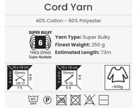 يارن ارت كورد يارن YarnArt Cord Yarn 792