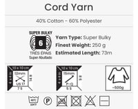 يارن ارت كورد يارن YarnArt Cord Yarn 760
