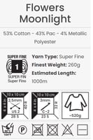 يارن ارت فلورز مون لايت 3283 Moonlight