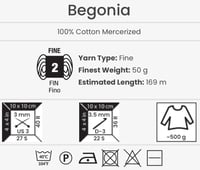 يارن ارت بيقونيا YarnArt Begonia 5550