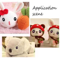 علبة عيون الدمى - اسود بنقط بيضاء (200 قطعة)