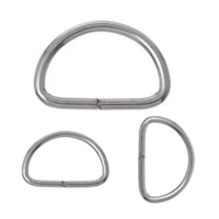 حلقات معدنية نصف دائرة ذهبي أو فضي