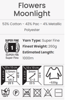يارن ارت فلورز مون لايت 3293 Moonlight