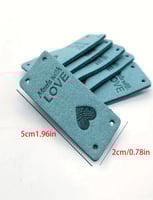 تاق ليبل جلد صنع بحب ( 5 حبات)