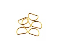 حلقات معدنية نصف دائرة ذهبي أو فضي