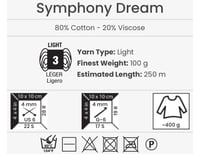 يارن ارت سيمفوني دريم Symphony Dream 3102