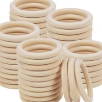 حلقات مكرمية خشبية