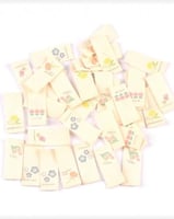 تاق ليبل قماش مع رسومات (5 حبات)