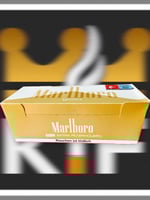 250 انبوب ملبورو قولد فلتر احمر فارغ