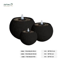 نافورة كروية مودرن بالإضاءة لون اسود