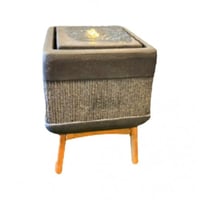 نافورة فايبر بقواعد خشبية