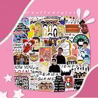 ملصقات فريندز 50 حبة ( Friends )