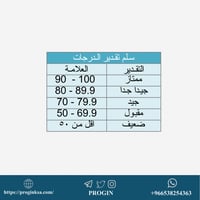 ملف تحليل نتائج الإختبار من 100 درجة (Excel)