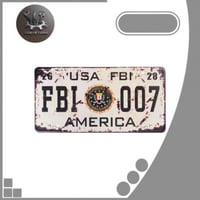 لوحة معدنية امريكية