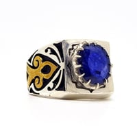 خاتم زفير طبيعي صياغة (شاهر)