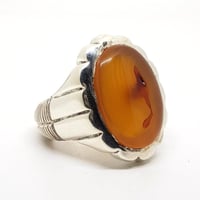 خاتم عقيق يماني صياغة (عارف)