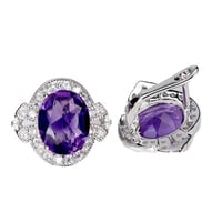 اقراط اماتيست جمشت مرصع بالزركون