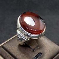 خاتم عقيق يماني كرزي