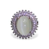 خاتم حجر القمر طبيعي