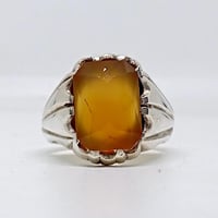 خاتم عقيق يماني طبيعي