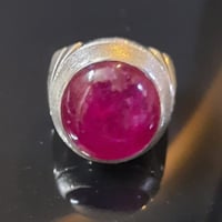 خاتم ياقوت افريقي بشهادة معتمدة