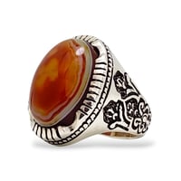 خاتم عقيق سليماني صياغة يدوية