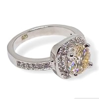 خاتم موزنايت 3 قيراط