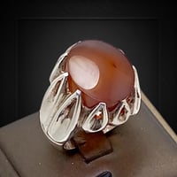 خاتم عقيق يماني كبدي