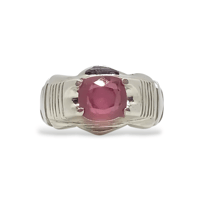 خاتم ياقوت طبيعي بشهادة