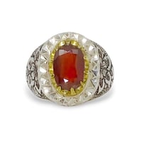 خاتم جارنت طبيعي صياغة (حق)