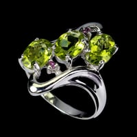 خاتم زبرجد طبيعي