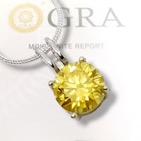 قلادة موزنايت بشهادة GRA