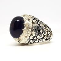 خاتم اوبال مرصع ألماس بشهادة